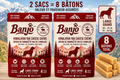 Banjo Himalayan Yak Cheese Dog Chews – Large Dogs – 8 Pack – 800 g